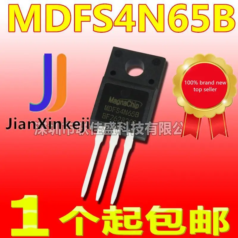 

10pcs 100% orginal new in stock MDFS4N65B MDFS4N65 P-channel MOS tube field effect tube TO-220F