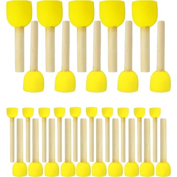 30-Piece Round Sponge Painting Set 1
