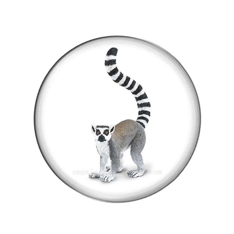 New Lemur Art Paintings Aniamls Drawings 12mm/18mm/20mm/25mm Round photo glass cabochon demo flat back Making findings