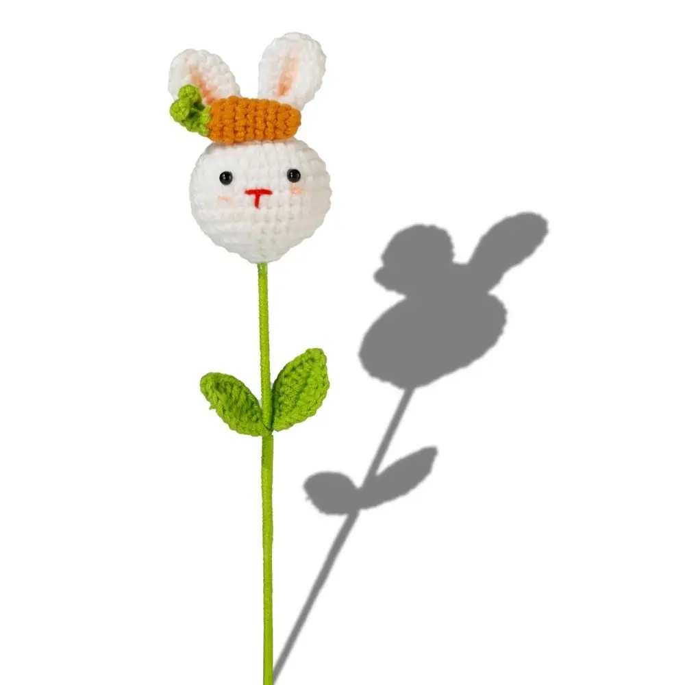 Doktorhüte, Abschlussfeier, gestrickte Blume, handgewebtes Garn, künstlicher gewebter Häkelblumenstrauß, Häkeldesign, gestrickte Blume