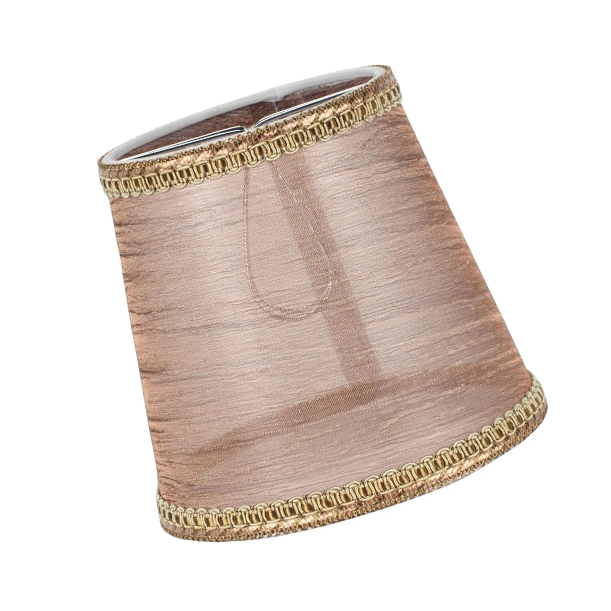 

Lamp Shade Decorative Cloth Lampshade for Parties Decoration Bedside Light Gold