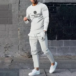 3D Print Men's 2 Piece Sets 2023 Casual Sportswear Trousers Suits Men Long Sleeve Autumn T-shirt Tracksuits Pant Leisure Outfits