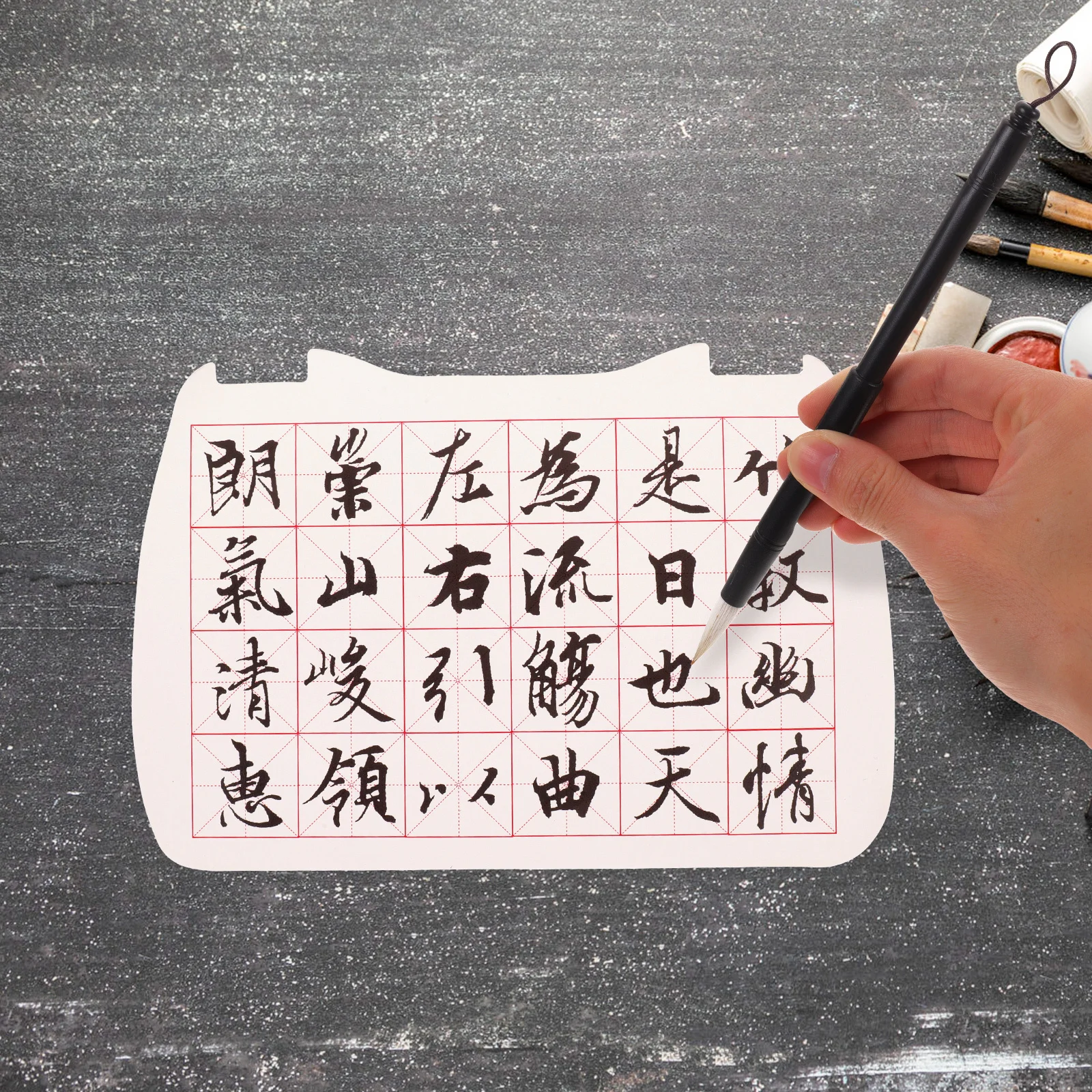 

1Set Calligraphy Cloth Professional Writing Paper Household Folding Practice Mat Convenient Calligraphy Supply for Beginners