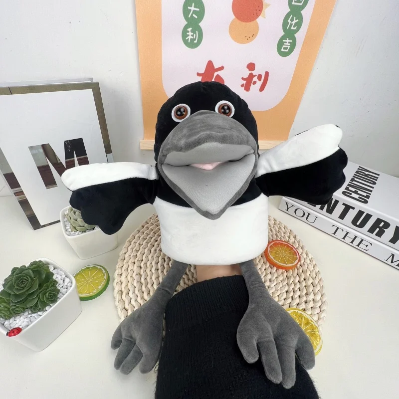 متوفر الأصلي 30 سنتيمتر نجاح باهر الإنجليزية ستيف وماجي الغراب محشوة الحيوان أفخم دمية لعبة عيد ميلاد السنة الجديدة وهدايا عيد الميلاد #2