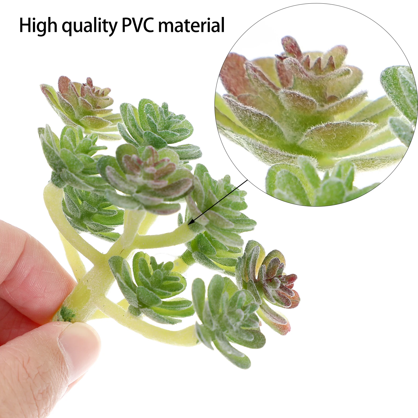 

6pcs Succulent Simulate Succulents Plants Faux Decorative Indoor Home Office Shop DIY BrightPlastic FlowerHomeDecor