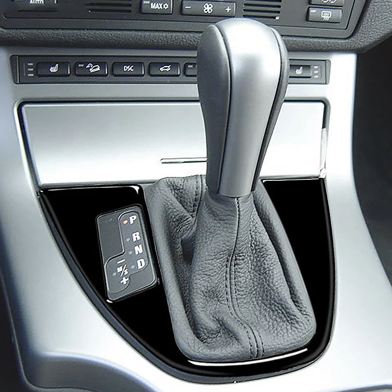 

Car Styling Center Console Gear Shift Frame Decoration Cover Trim For BMW X5 E53 2000-2006 Black Interior Accessories