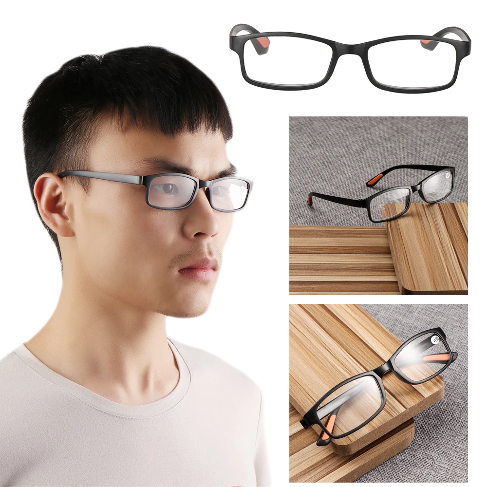 Magnifying Ultra Light Flexible Vision Care Eyeglasses +1.00~+4.0 Diopter Reading Glasses