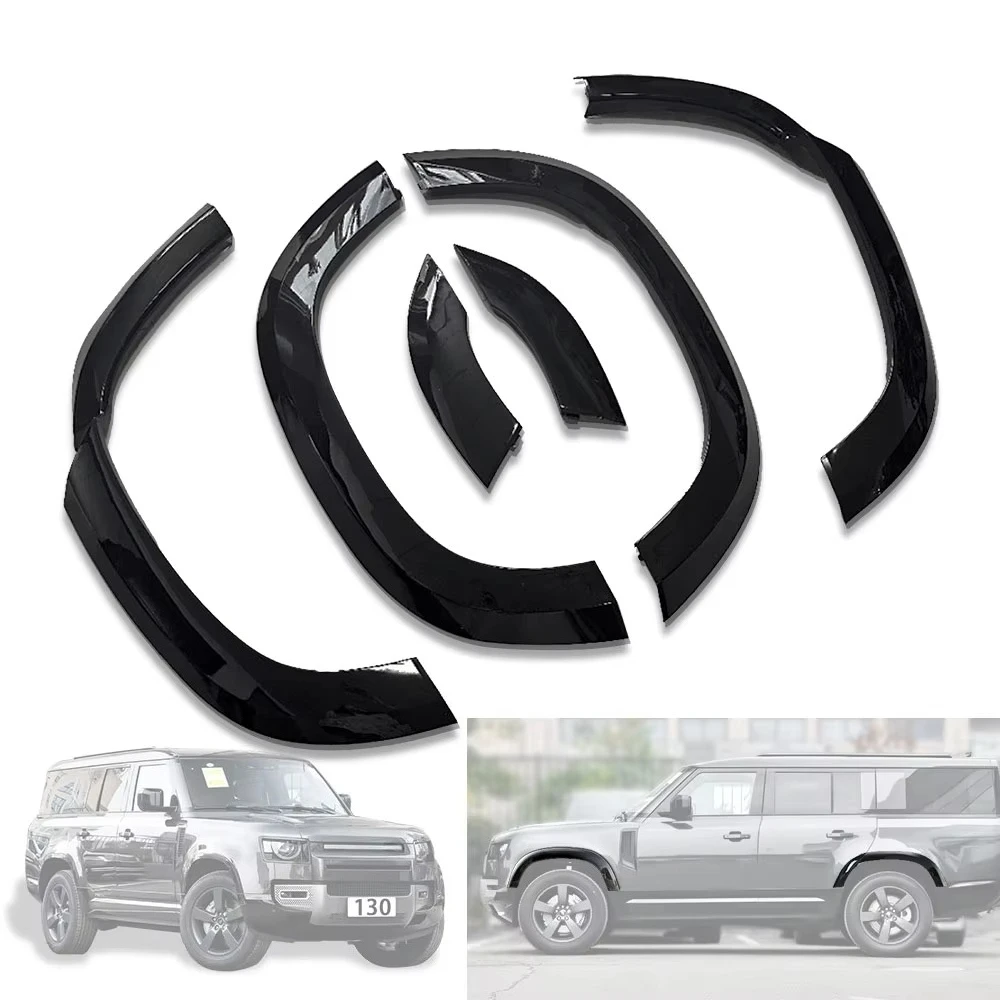 New Black Car Front Rear Wheel Fender Arch Fender Flares for  Defender 130 2020 2024