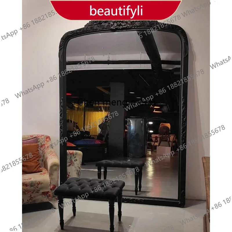 

Европейское напольное зеркало в полный рост, ретро-классическое итальянское зеркало для спальни, увеличенного размера, для дома.