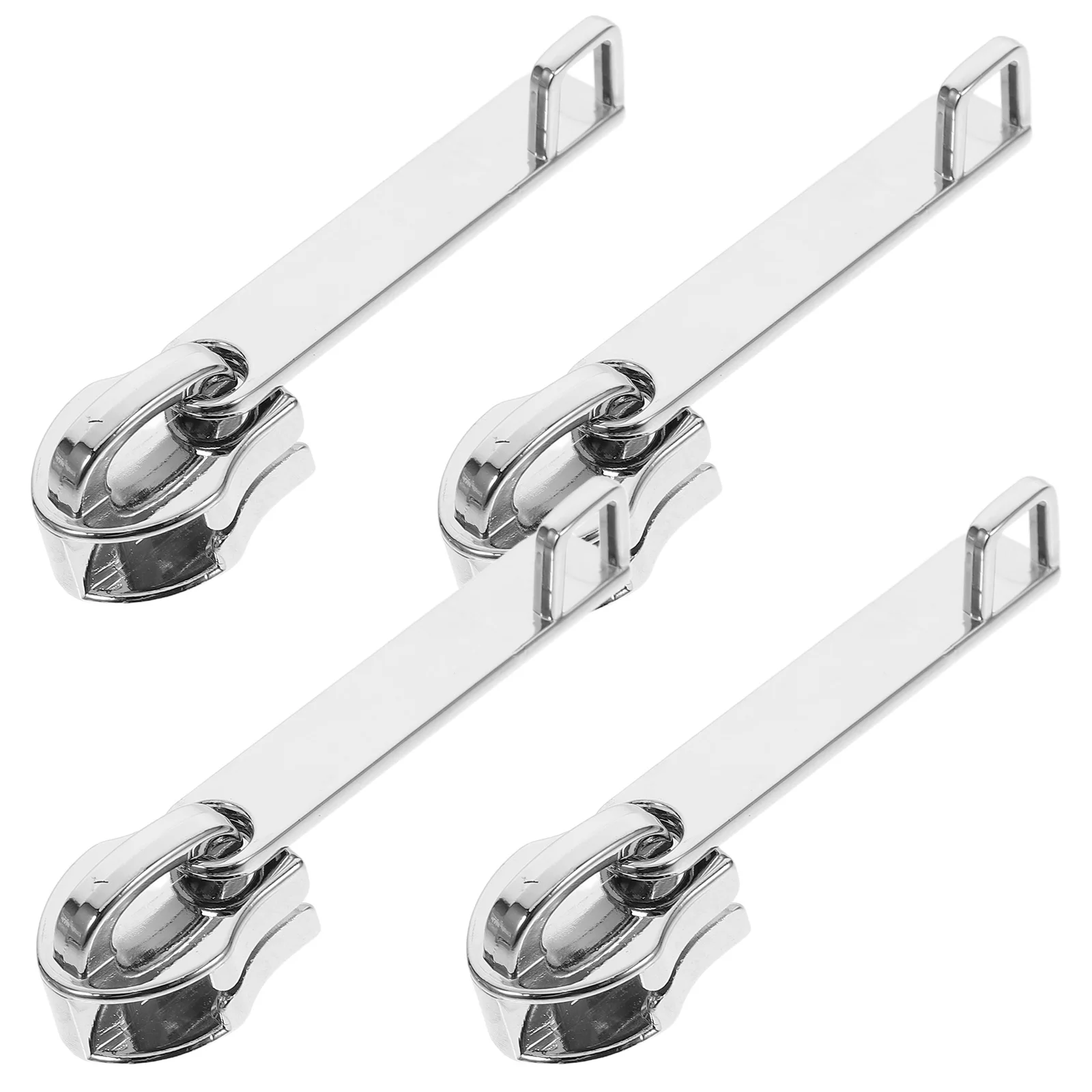 

4pcs Explosion Proof Zipper Durable Pull Tab Single Hole Suitcase Backpack Repair Solution Zipper Slider