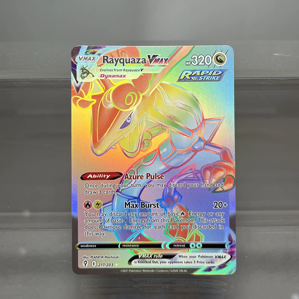 Pokémon Sword & Shield Series Holographic Cards Umbreon VMAX Palkia STAR PTCG Proxy Card Games Collect Cards Children\'s Toys