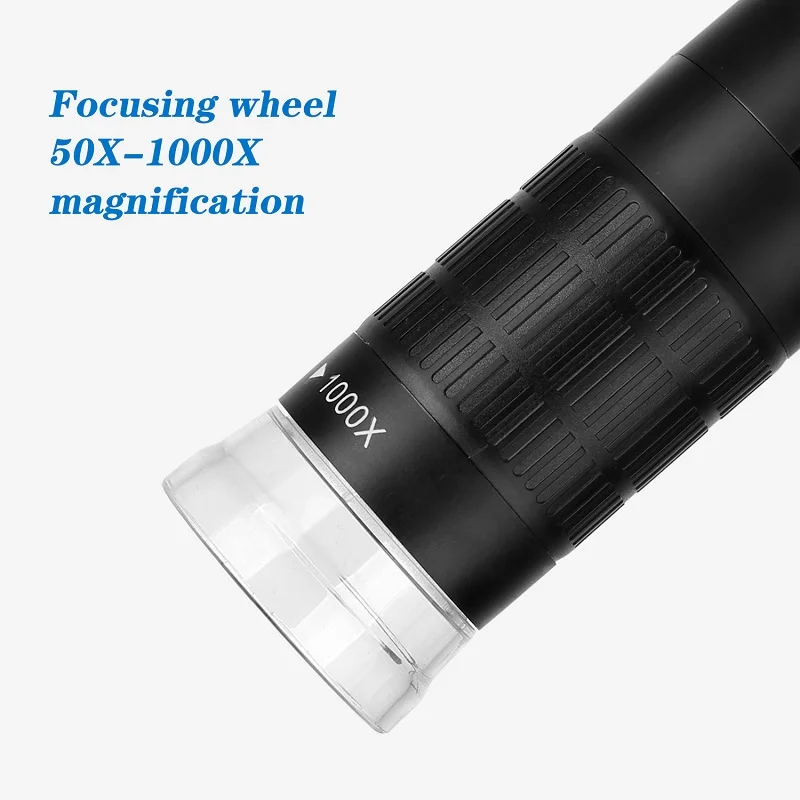 WiFi Digital Microscope HD1080P 1000X USB Microscope 8 LED Wireless Portable Electronic Magnifier Camera for IPhone iPad PC F210