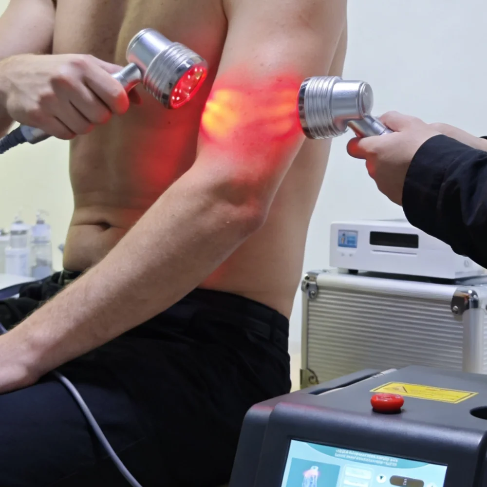 

Medical Grade 4-in-1 Therapy Device 1055mW, 650nm+808nm Laser for Pain Wound Muscle Inflammation Relief
