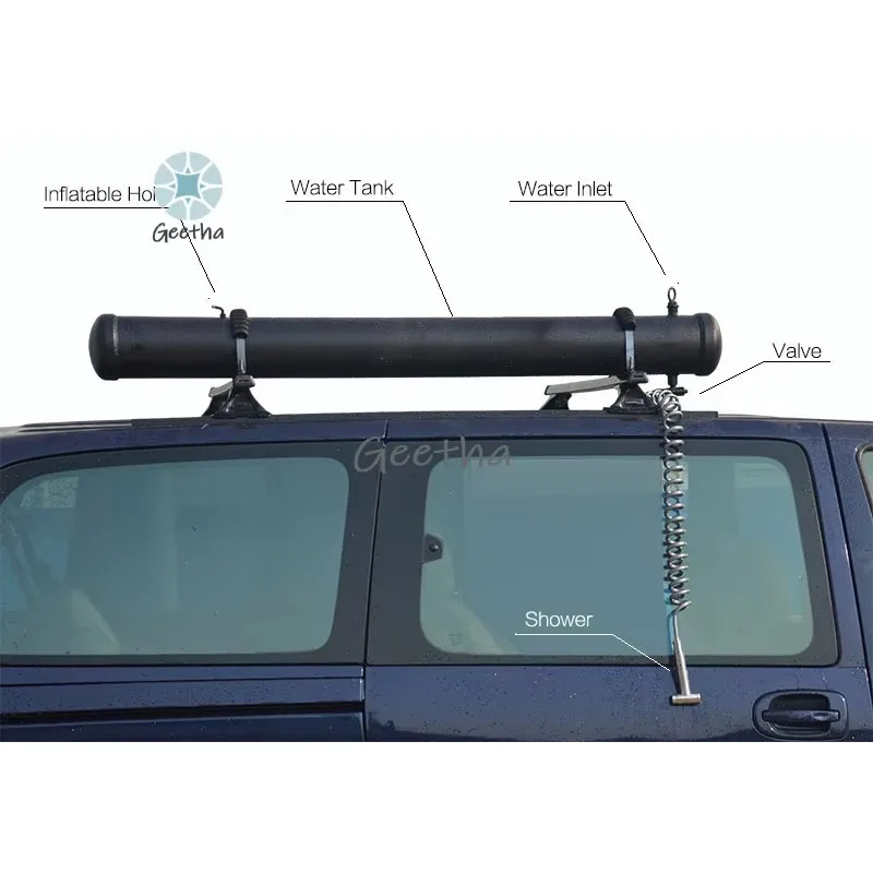 

2023 Car Rear mini Install off road bathroom shower tent plus car side Integrating bath Multi-occasion Camping Equipment DengDao
