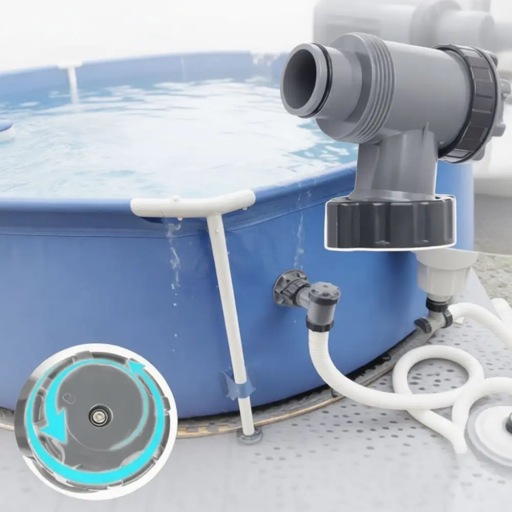 Pool Filter Pump Plunger Valve Adapter For Above Ground Swimming Pool Hose Connection Replacement P6H1317 Parts