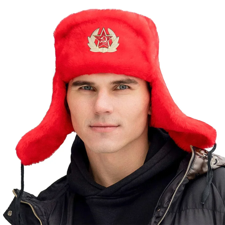 Winter Outdoor Thick Warm Fur Hat Ear Cover Cold Weather Cap Unisex EU US Style