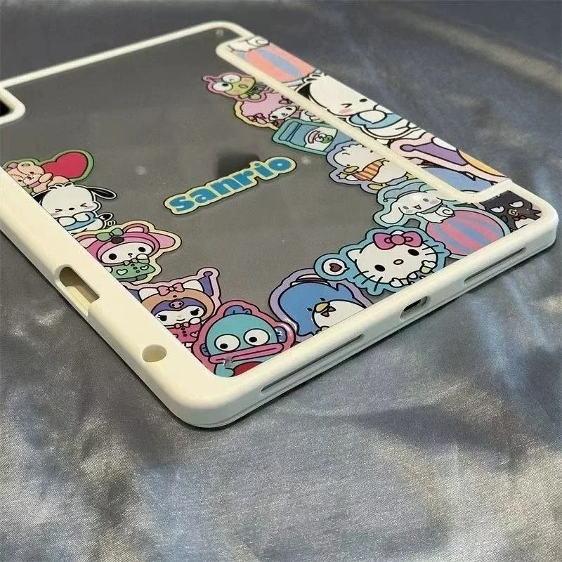 

Sanrio Acrylic Three-fold Ipad Case for Air6 7 11th 11in Protective Cover 10th 10.9in 9th 8th 10.2in 5th 6th 9.7in Tablet Cases
