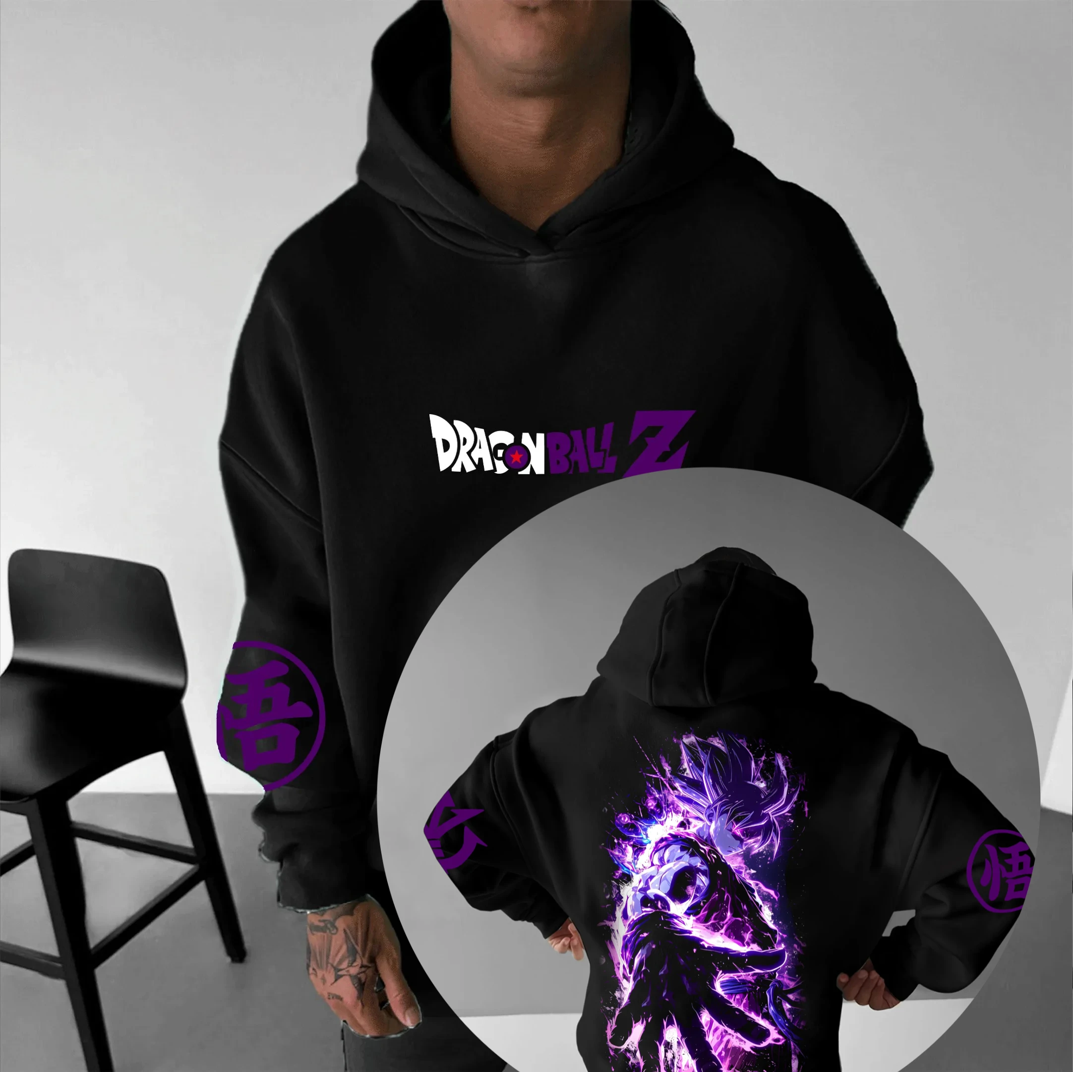 

Dragon Ball Autumn and Winter Japanese Hot-blooded Animation Classic Characters Comfortable Hoodies for Men and Women Couples