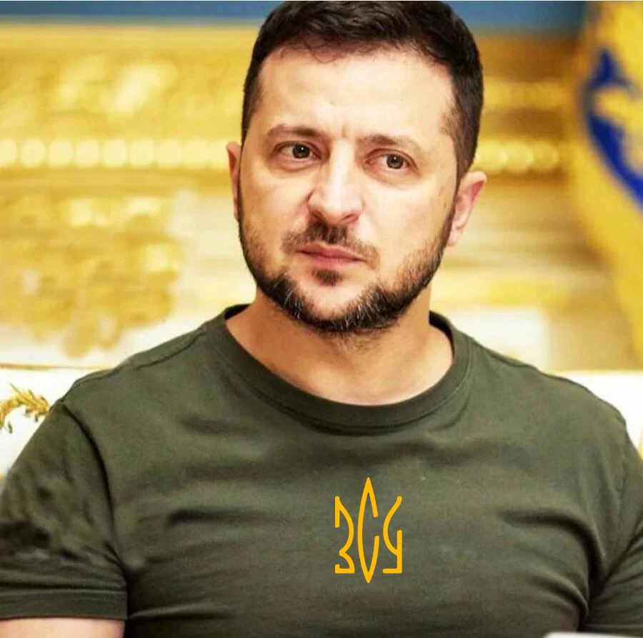 UKRAINE Logo Men's T-Shirt Summer Short Sleeve Ukraine National Emblem Flag Print Fashion Zelensky Pullover T Shirt Men Clothing