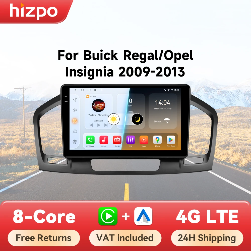 Hizpo Octa Core Autoradio Für Buick Regal Opel Insignia 2009-2013 CarPlay Android Auto 360 Kamera GPS Navigation kopf Einheit DSP