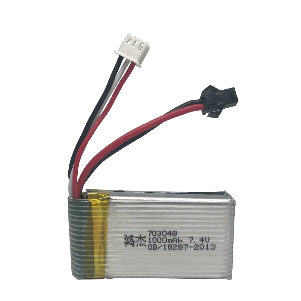 7.4 V 1000 mah Lipo 배터리 703048 MJXRC X600 Lipo 배터리, 7.4 V 2S 1000 mah 25C 703048 RC 장난감 배터리 무료 배송