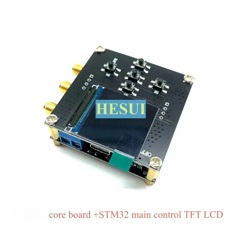 SI5351 clock signal generator digital module high frequency square wave frequency with shielding, with TFT liquid crystal