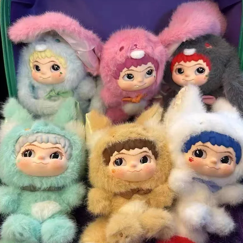 

Wakuku V2 Blind Box Fox & Bunny Trick Or Treat Series Виниловая кукла Сумка-сюрприз Брелок Модные игрушки Mystery Box Индивидуальные подарки