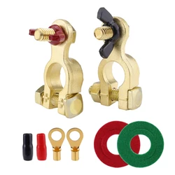 Battery Terminals Clamps Positive & Negative Car Battery Terminals Connector Dropship