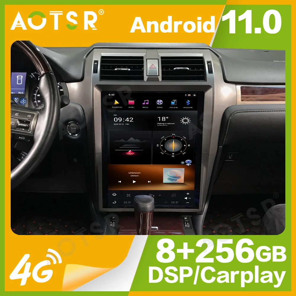 

15'' Qualcomm 8 core For Lexus GX400 2010-2016 Car Radio Multimedia Player Android 11 Auto GPS Navi Carplay Head Unit 2Din