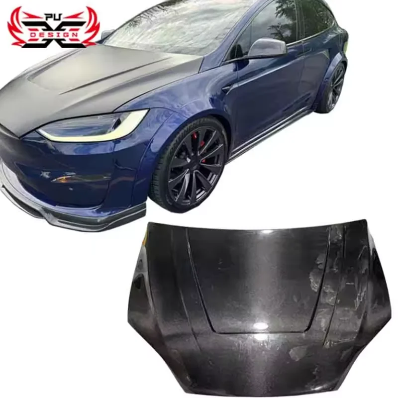 RZ Style Best Price Carbon Fiber Bonnet Hood For Tesla Model X Plaid 2021-2024