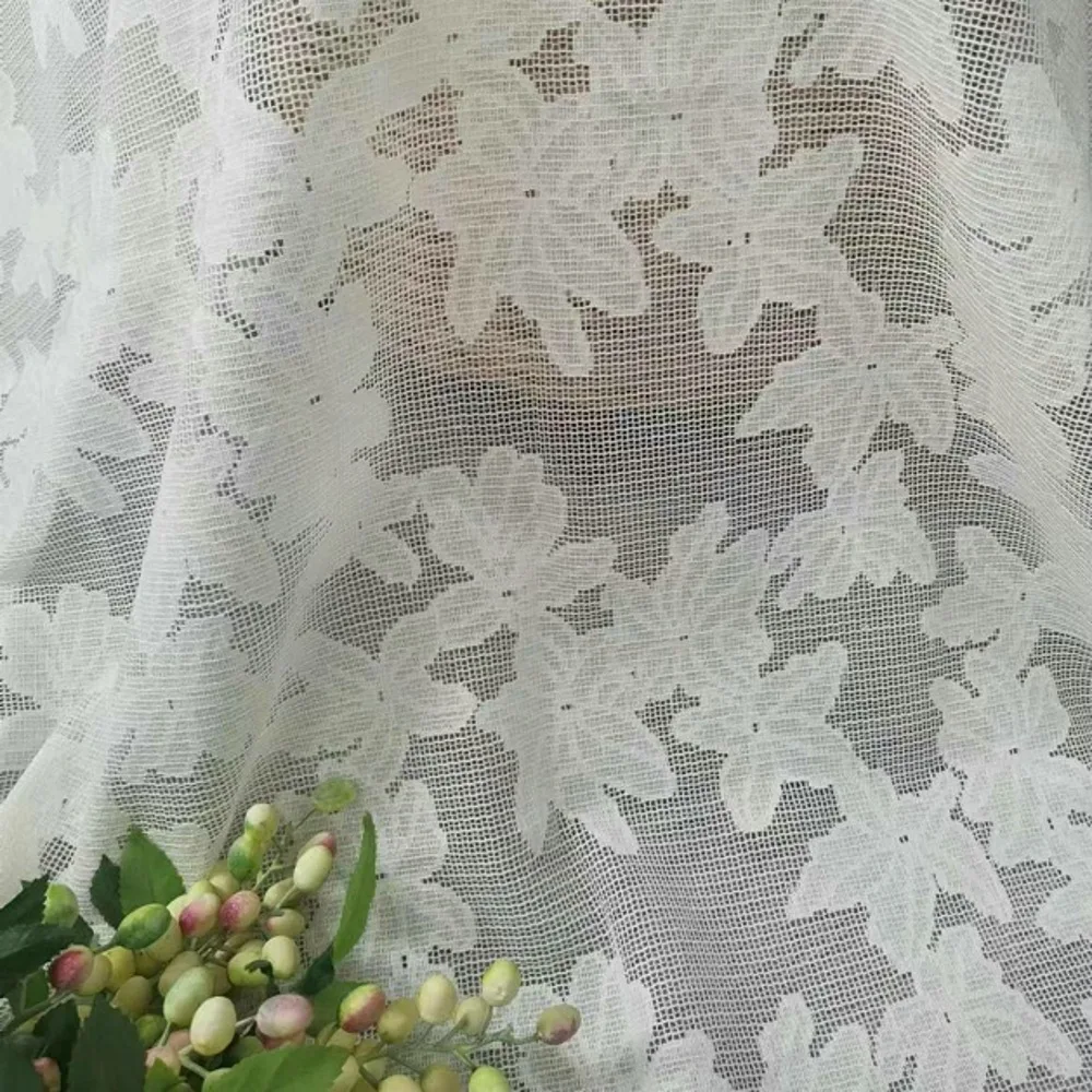 

Новинка 2025 года, кружевная ажурная хлопковая нить с цветочным принтом, мягкая и элегантная ткань для свадебного платья, ткань для домашнего декора