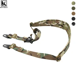 KRYDEX 500D Tactical Rifle Sling Shoulder Strap Slingster 2 Point Padded Gun Sling Metal Buckle Shotgun Belt Hunting Accessories