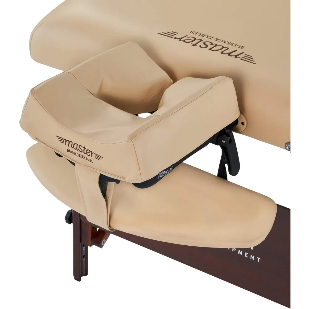 Master Massage 30 "del Ray Pro tragbares Massage tisch paket, Sand farbe, luxuriös mit 3" dickem Kissen