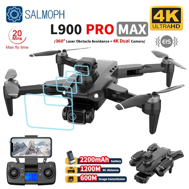 L900 Pro Se Hd Drone 4k Professional Fpv With Camera 5g Wifi Visual  Obstacle Avoidance Brushless Motor Rc Quadcopter Mini Dron - Camera Drones  - AliExpress