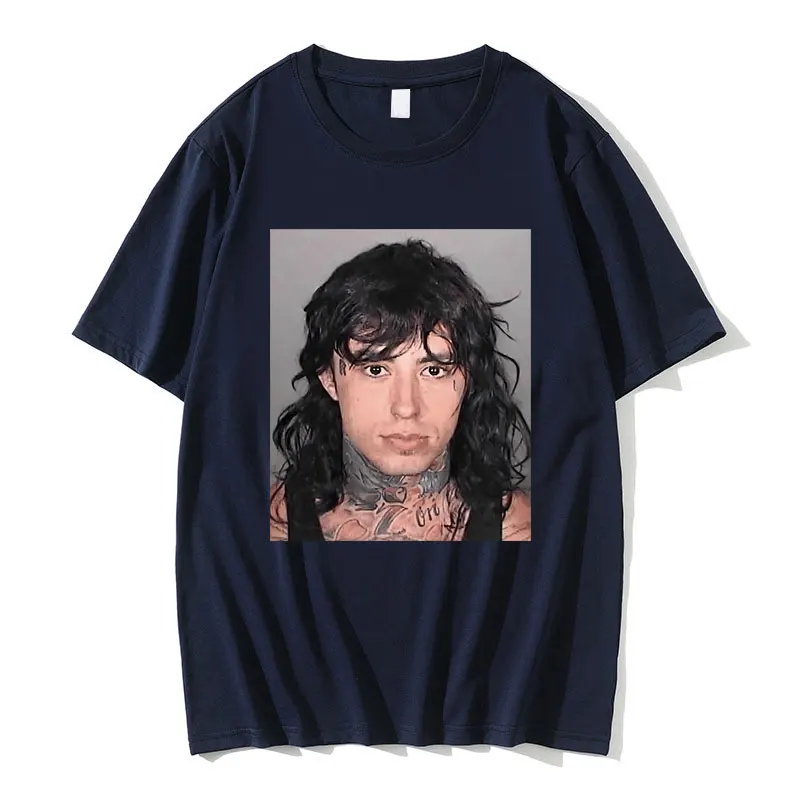Ronnie Radke-Camiseta de Mugshot para hombre y mujer, ropa informal de calle de moda, de algodón, de manga corta, Unisex, Vintage, de gran tamaño