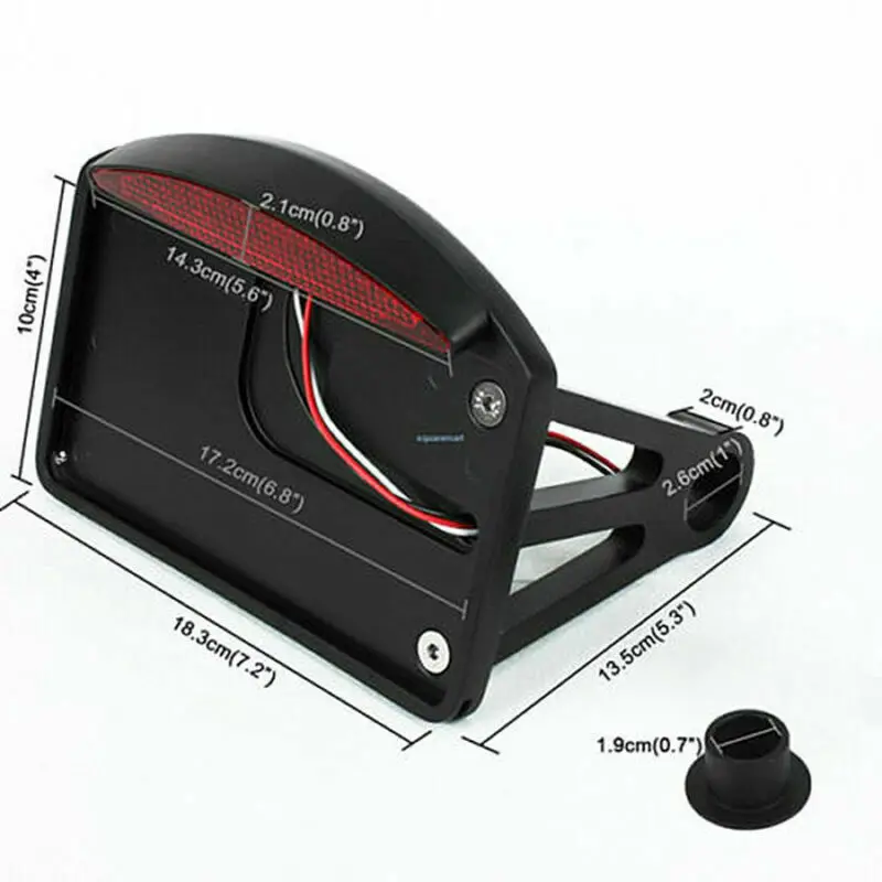 دراجة نارية لوحة ترخيص مصباح ليد خلفي الفرامل الخلفية حامل مصباح الجانب جبل قوس حامل لهوندا ل هارلي بوبر المروحية مخصص