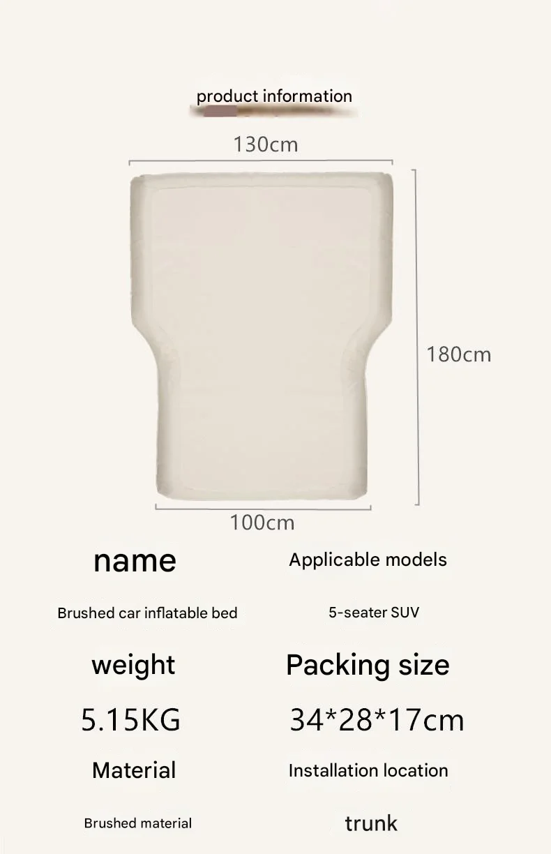 مرتبة تخييم خارجية، سرير سيارات الدفع الرباعي مريح ذاتي النفخ، وضع قابل للنفخ من إسفنجة TPU المتينة #4