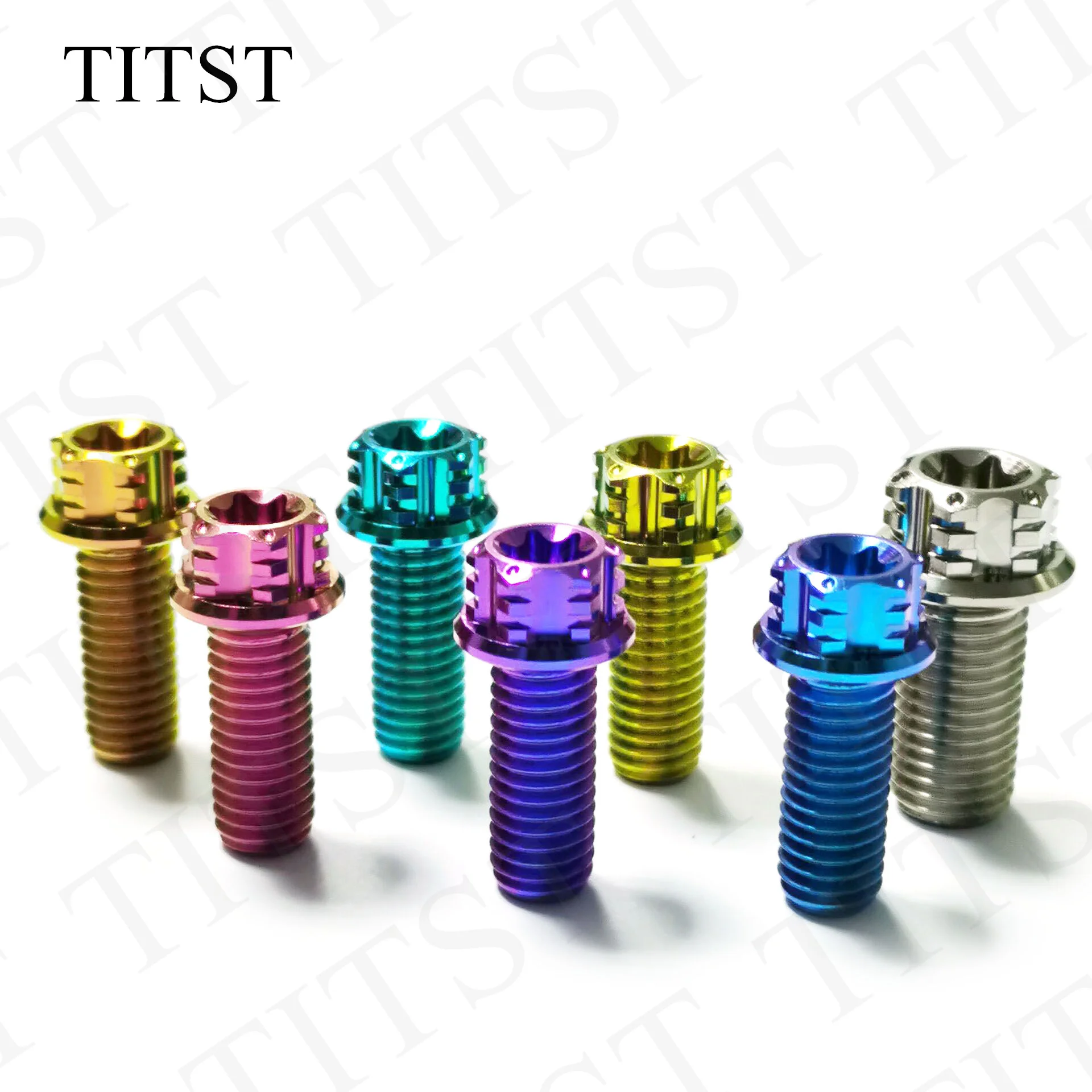 TITST Motorcycle Titanium Alloy Bolts M10x15/20/25/30/35/40/45/50/55/60/65/70/80/90/100mm  ( One Lot = 2PCS )