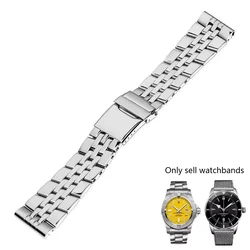 20mm 22mm 24mm 904 Stainless Steel Watch Strap Metal Watch Bands for Breitling Premier Avenger Super Ocean Wrist Bracelets