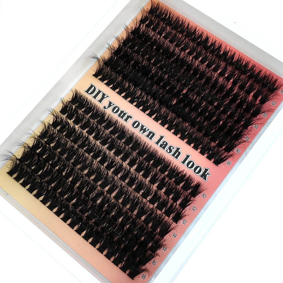 AMSDCN 14 Rows 5D Fluffy Cluster Lashes 40D60D/80D/100D Thick Eyelash CC/D/DD 10-18mm Mix Individual Lashes DIY Lash Extensions