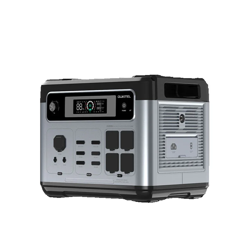 Oukitel P2400E Tragbare Powerstation 2048Wh LiFePO4, Solargenerator mit 2400W 4 X AC-Ausgängen (4800W Spitzenleistung) 220V, Schnellladung in 1 Stunde (0-80%), Powerstation für Camping, Reisen in