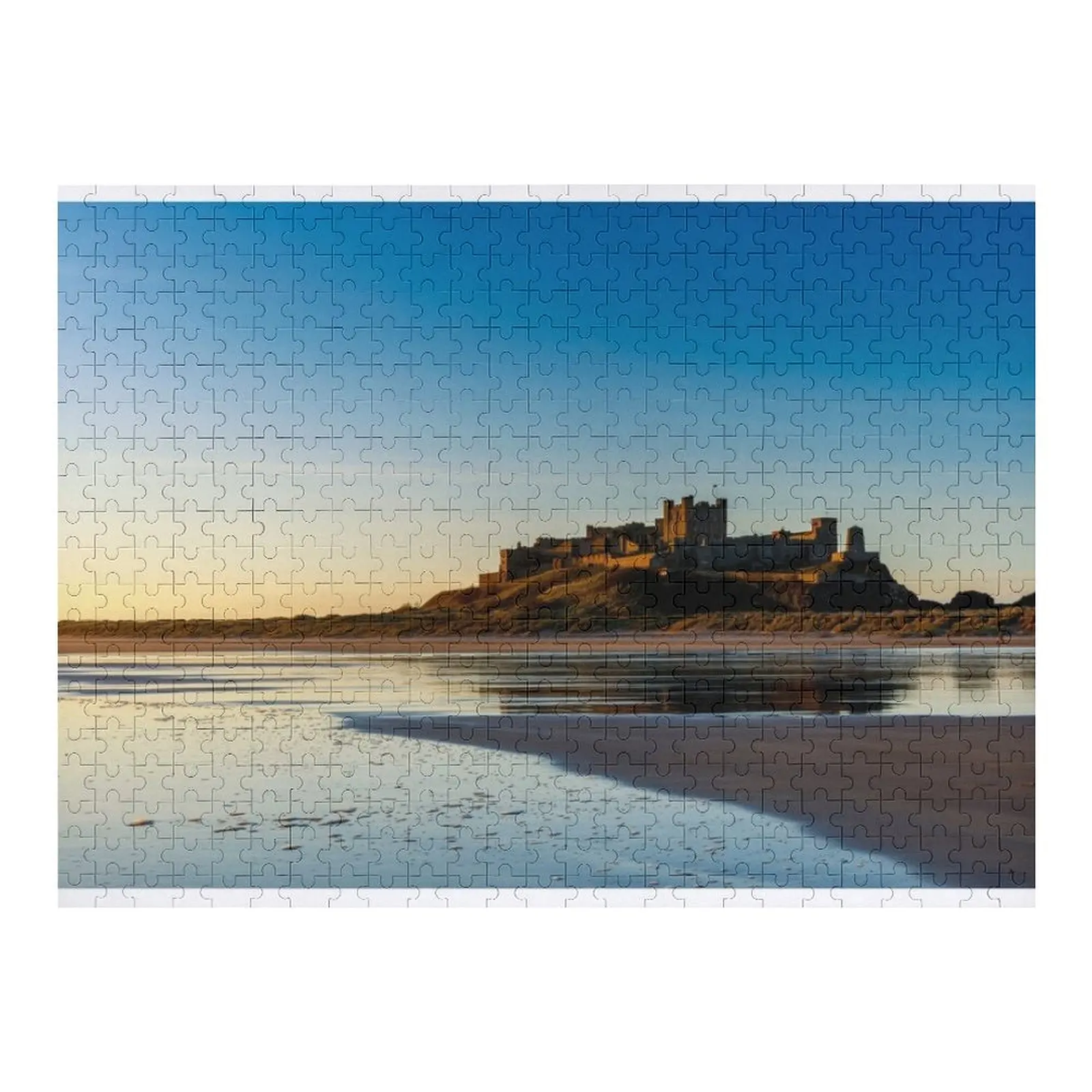 

Sunrise over Bamburgh Castle Jigsaw Puzzle Woods For Adults Custom With Photo Wood Animals Puzzle