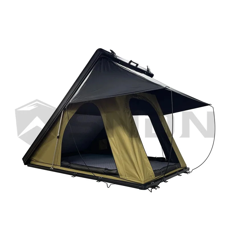 

Outback Full Cover Portle Quick Set up Aluminum Vehicle Hard RTT Car Rooftop Tent Camping Outdoor Roof Top Tent