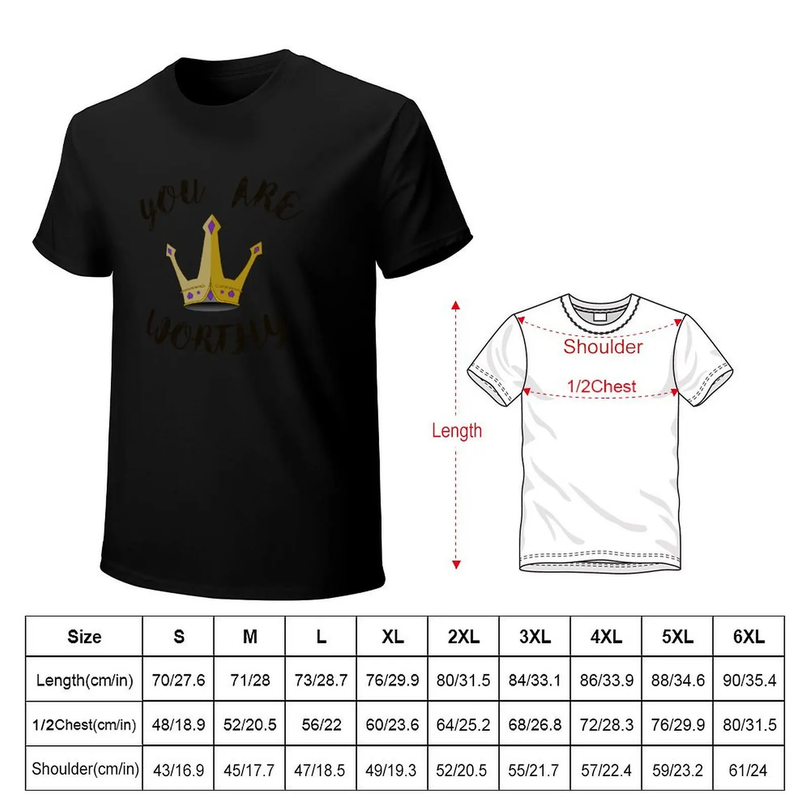 You Are Worthy T-Shirt Moisture Control Sports Tee