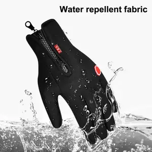 New Winter Warm Men's Gloves Touchscreen Sport Women Outdoor Skiing Cycling Snowboard Nonslip Fishing Splash-proof Zipper Gloves
