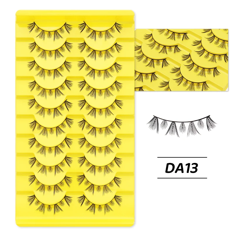 DINGSEN Anime-Wimpern, Vollstreifen-Wimpern, 10 Paar, dicke Wimpern, wiederverwendbare falsche Wimpern, Großhandel für Make-up, Beauty-Wimpern – Detail 19