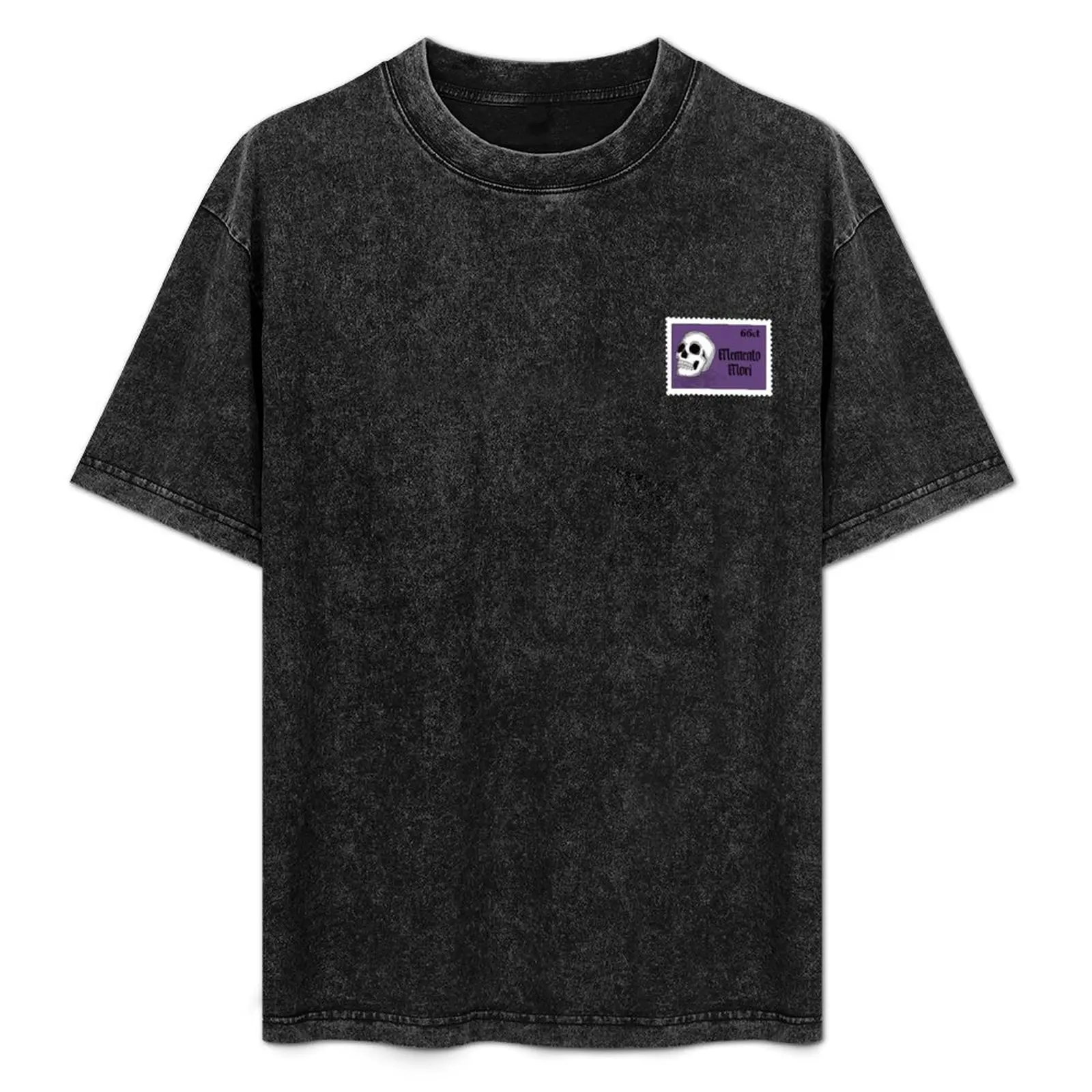 

Memento Mori postage stamp T-Shirt Basic All Season Solid T-Shirt