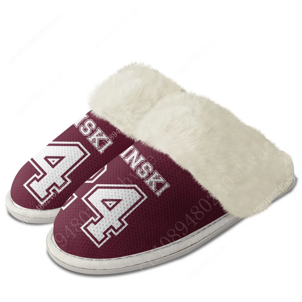 Teen Wolf Stiles Stilinski Plush Slippers Keep Warm Shoes Mens Womens Home Cotton Bedroom Custom Thermal Lightweight Slipper