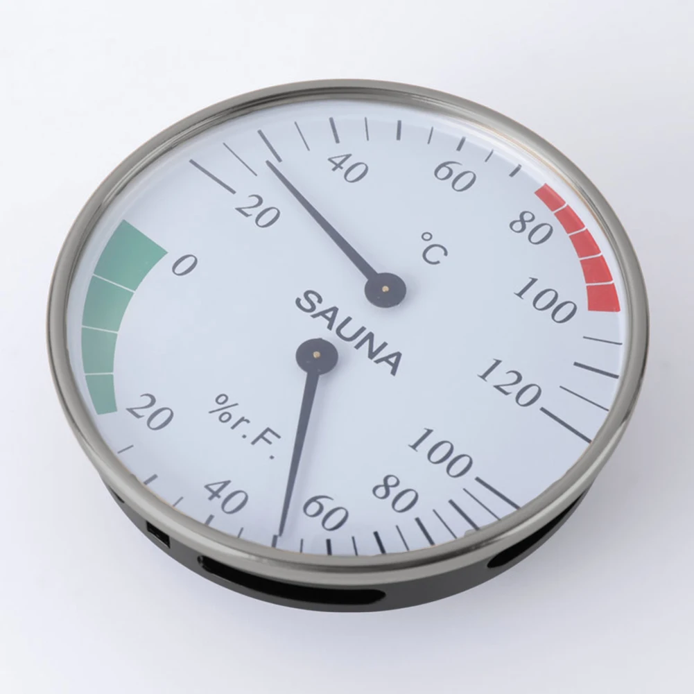 Sauna Thermometer Hygrometer For Temperature Humidity Measurement 10x10cm Room Wall Mounted Household Tools Spare Parts