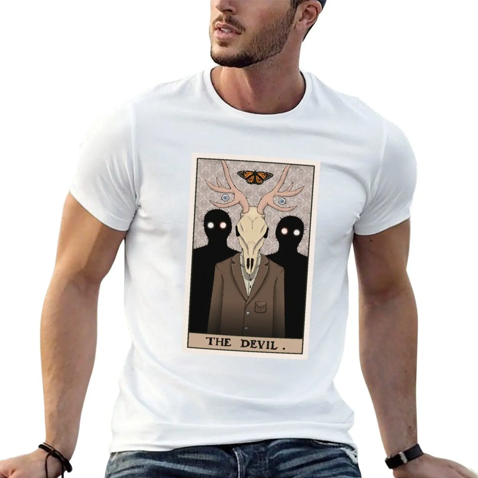 

shirts for Lake t Card t Tarot Devil The - Inspired men shirts funny T-Shirt man Rusty man g